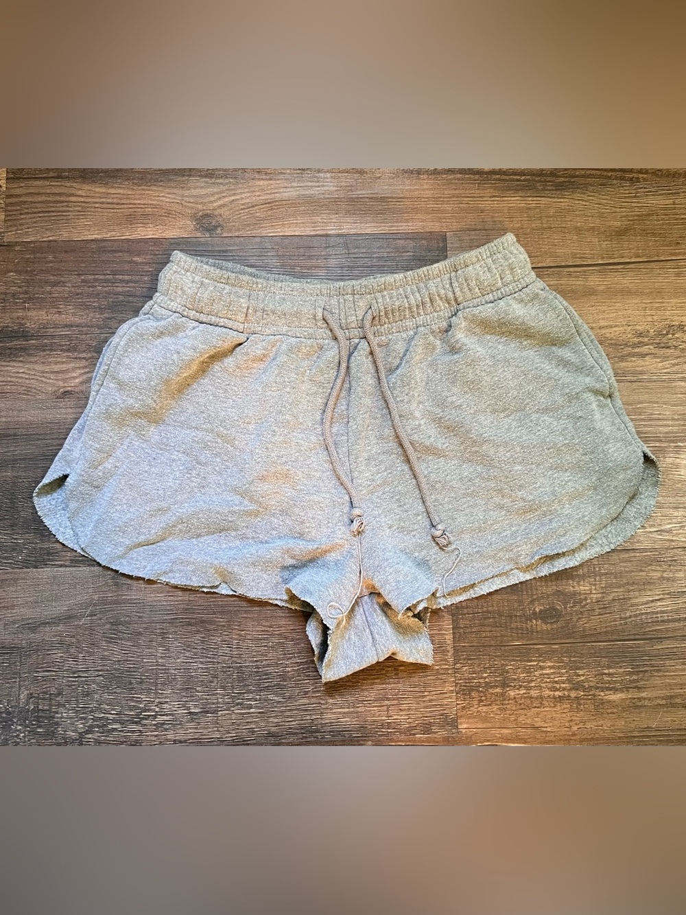Casual Gray Women’s Lounge Shorts with Drawstring
